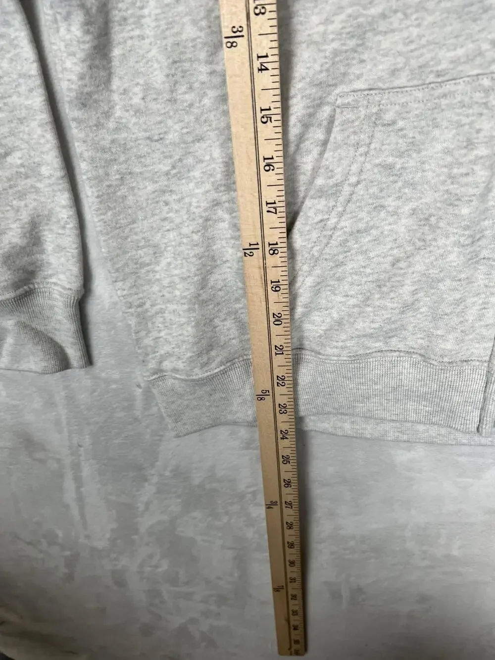 Hollister Hoodie Mens XS Gray Full Zip Fleece Sweatshirt Heather Logo Basic
